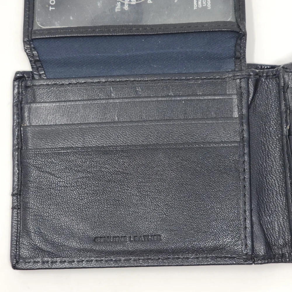 Tommy Hilfiger Black Leather RFID Protection Wallet